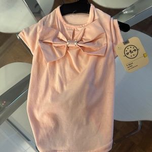 Pink Bow Dog T-Shirt